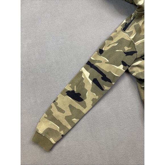Nike Green Camouflage Full Zip Hoodie Mens Small Black Label Embroidered Coat - Picture 11 of 14